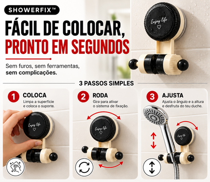 🚿 ShowerFix™ — Suporte Ajustável para Chuveiro