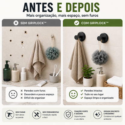 Gancho de Ventosa para Casa de Banho — Sem Furos
